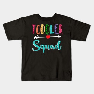 Toddler Squad Teacher Back To School Kids T-Shirt